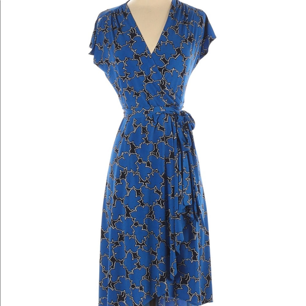 NWOT 1x Vicky Tiel Wrap Tie Dress